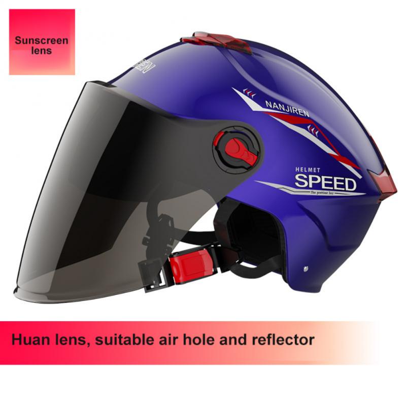 Helmet Electric Bicycle Universal Sun Protection Comfortable Four Seasons Universal Safety Half Helmet 4 Layers Of Protection: F2