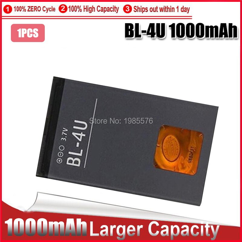 BL-4U Batterij Voor Nokia 8800 206 515 5250 5330 Bl 4U Xpressmusic Arte E75 5730 C5-03 E66 Asha 300 500: 1pcs