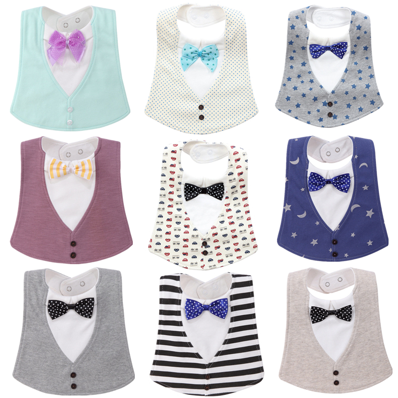 Gentleman Strikje Waterdicht Bandana Slabbetjes Baby Babador Voeden Kiel Infant Burp Doeken Speeksel Handdoek Baby Eten Accessoire