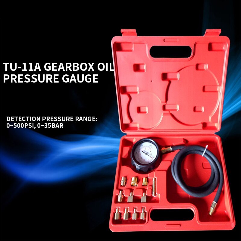 Multi-function Gearbox Pressure Gauge Automobile Hydraulic Oil Pressure Gauge TU-11A Dual-purpose Oil Pressure Detection Gauge