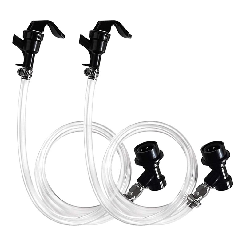 1/4Inch Ball Lock Beer Line Assembly Liquid Line Tap Ball Lock Quick Disconnect Faucet Kit Keg Wine Dispensing Fitting: Default Title