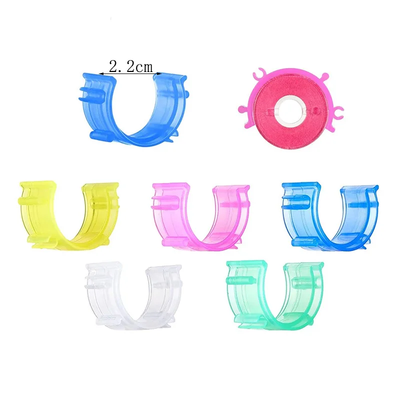 Clips pour outils de couture, 50 pièces, pour 30 pièces, Clips de support de bobine et 20 pièces, support de bobine de fil, organisateur, accessoires de broderie à faire soi-même