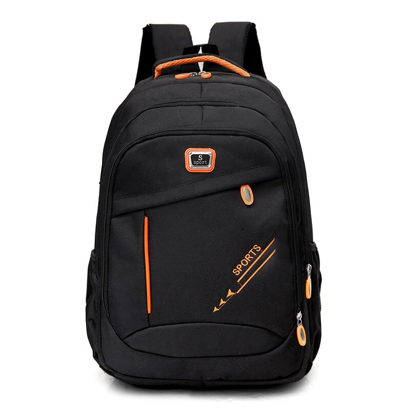 Mochila escolar multifuncional para hombre y mujer, morral de viaje para estudiantes,: Orange