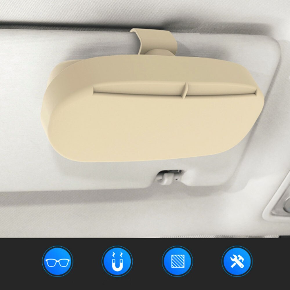 Glasses Case Holder Multifunctional Eyeglass Case Box The Holder For Glasses In The Car Universal Sunglasses Holder Accessories
