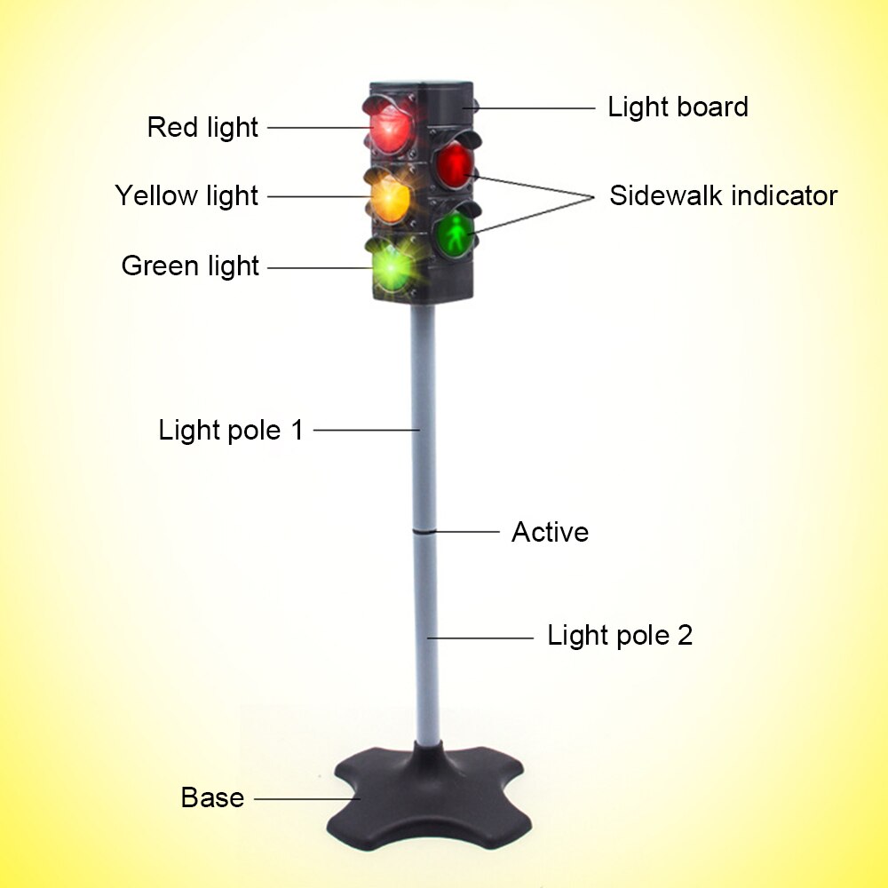 Kind Onderwijs Speelgoed 72 Cm Verkeerslicht Signaal Lamp Speelgoed Veilig Crossing Road Verkeerslichten Cognitieve Speelgoed Kinderen Verjaardag Xmas