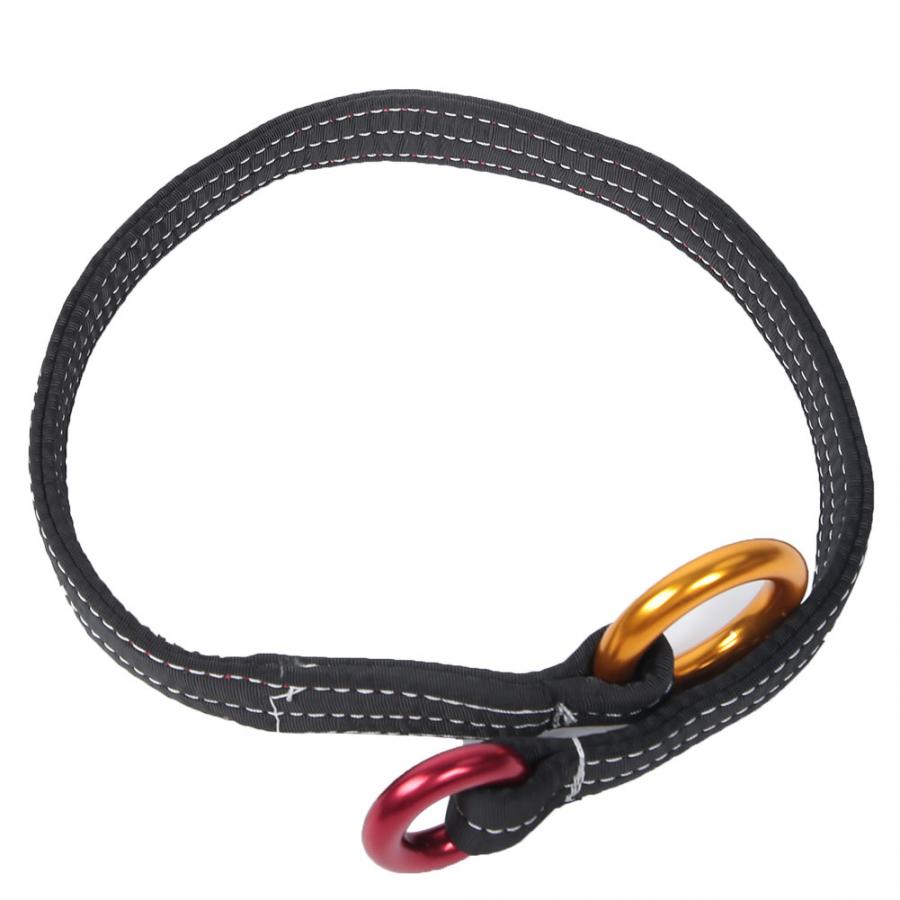 90cm/120cm Climbing Outdoor Safety Rope Cord Tree Rescue Rock Rappelling Wire Double Hanging Rings Climbing Rope