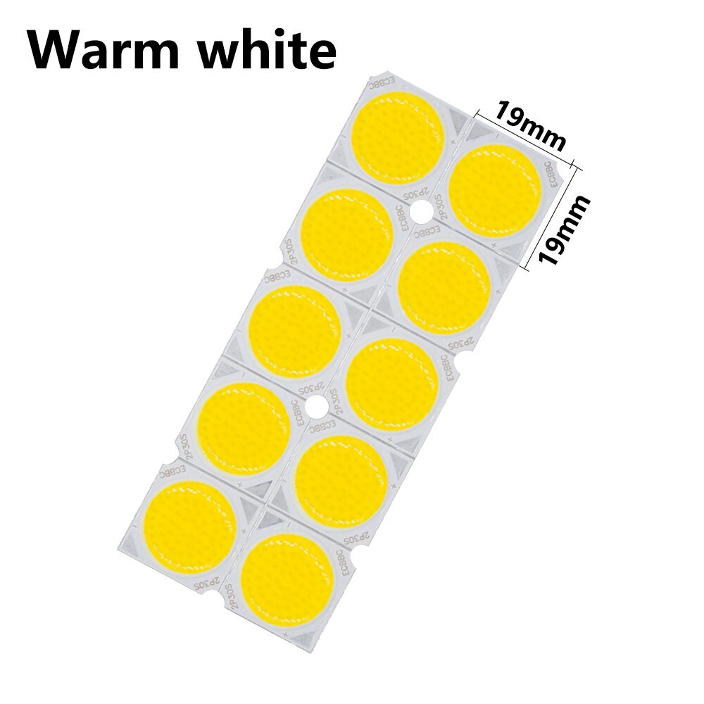 30W Led Cob Licht 10 Stuks Veel 30W Led Cob Gloeilamp Op Board 19*19mm High Power Led Chip Light Lamp Spotlight Downlight Lampen