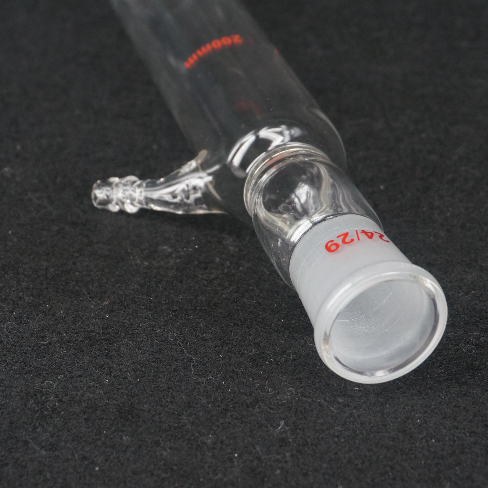 Condenseur de verre borosilicaté, 200mm 24/29 Joint Liebig, Distillation, verrerie