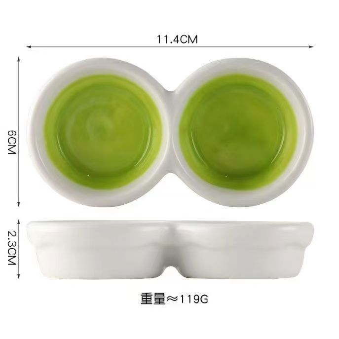 Hamsterin keraaminen syöttökuppi ruokakuppi pieneläinten vesiruoka ruokintakuppi gerbiilille chinchillalle rotta fretti siili: Leopardi