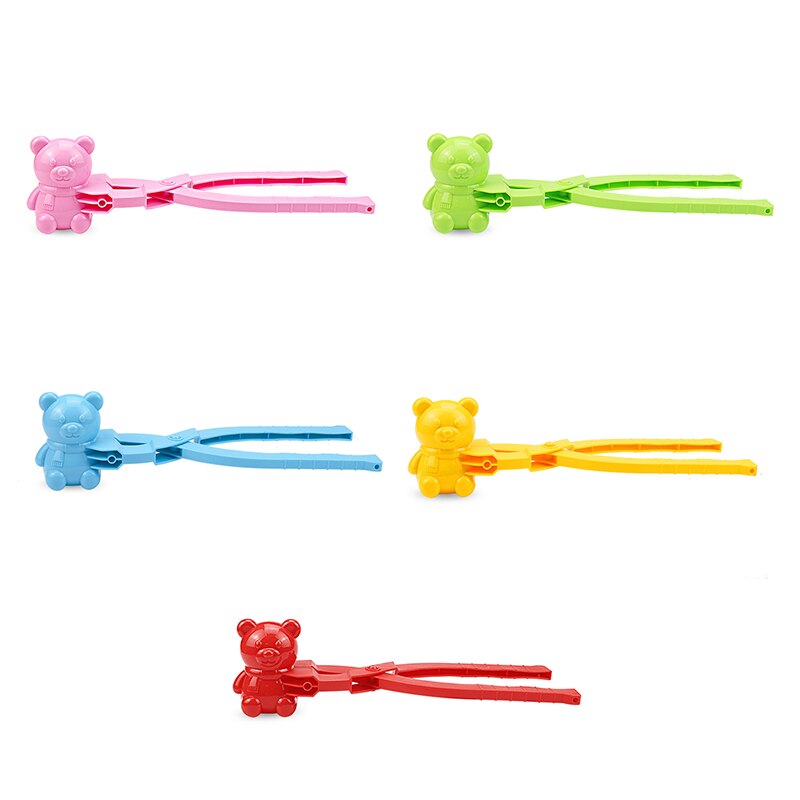 Snowball Maker Clip fai da te Cartoon orso a forma di neve giocattolo portatile da spiaggia all&#39;aperto ottimo regalo per bambini S55: Comb color