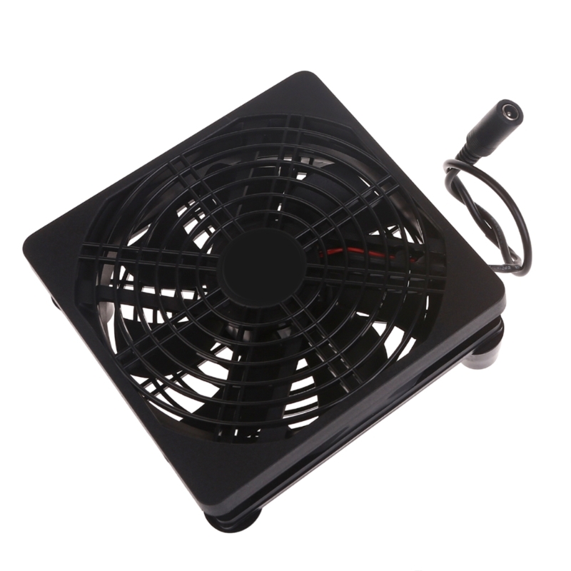 Ventilador de ordenador con gran flujo de aire, dispositivo de ventilación de 12CM, CA de 110V, 220V, DC3V-12V, 2000RPM, velocidad ajustable, 12x12x5mm, para módem TV Box