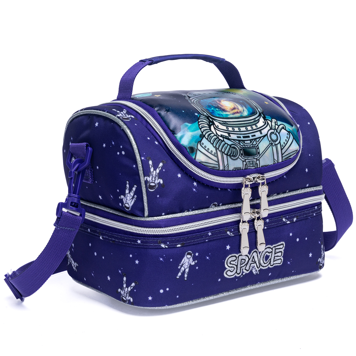 Lunch Box for Boys 5-12 Bento Box for Kids with Ice Pack Lunch Box with Stainless Steel Water Bottle: PURPLE
