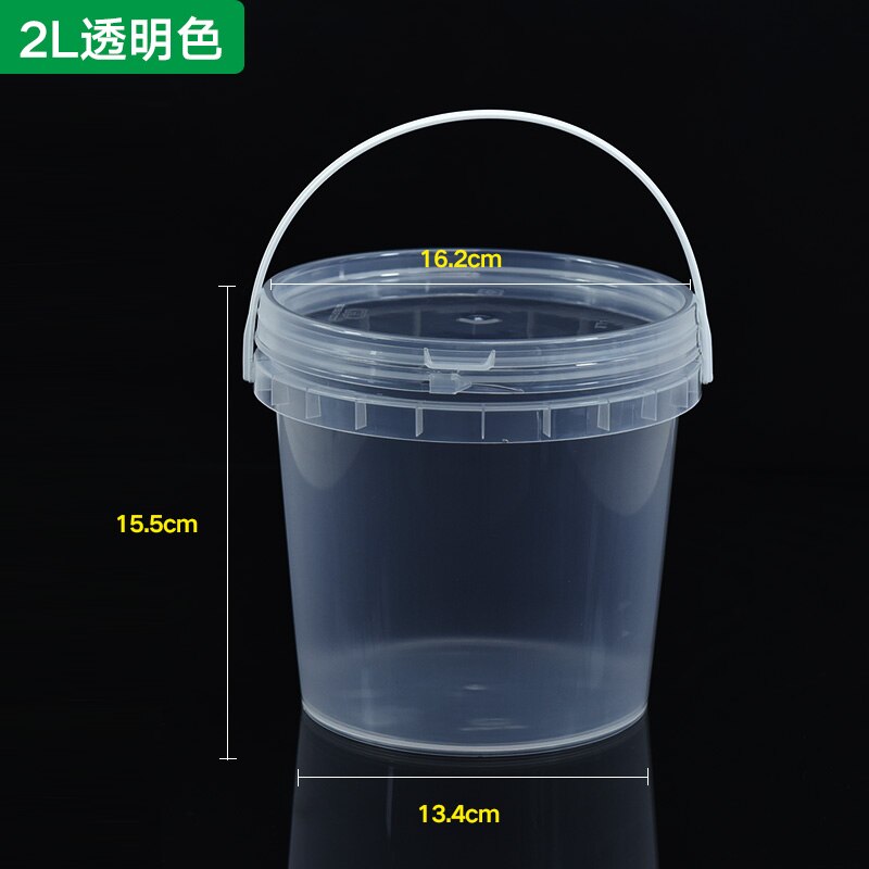 Fortykket plastik suppe spand isterning hummer mad opbevaring forseglede dåser vand spand kande 1/2/3/5/8/10l 1pc: 2l c