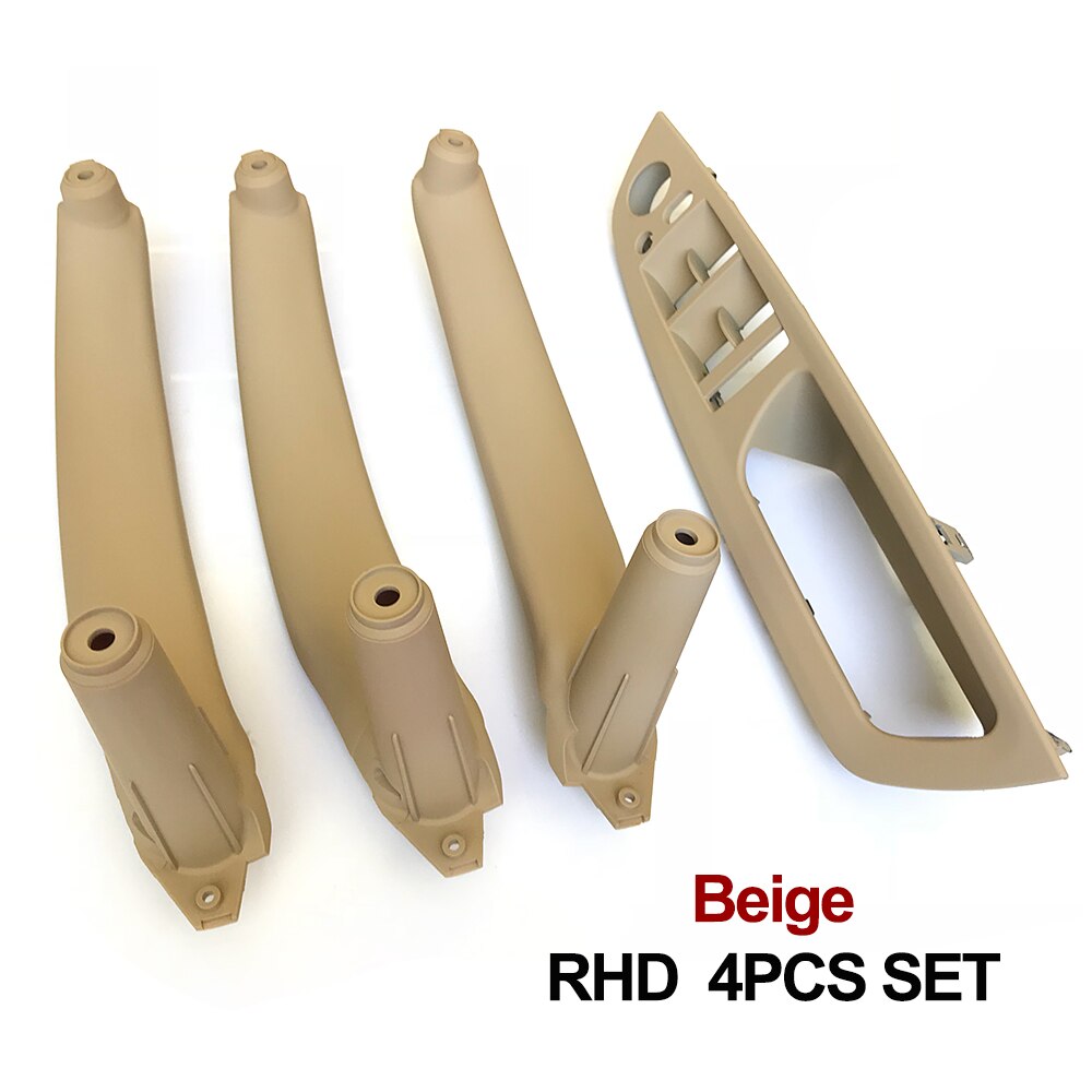 RHD Right Hand Driver Interior Door Armrest Leather Pull Handle Full Set For BMW X5 X6 E70 E71 E72 2007: RHD Beige 4pcs