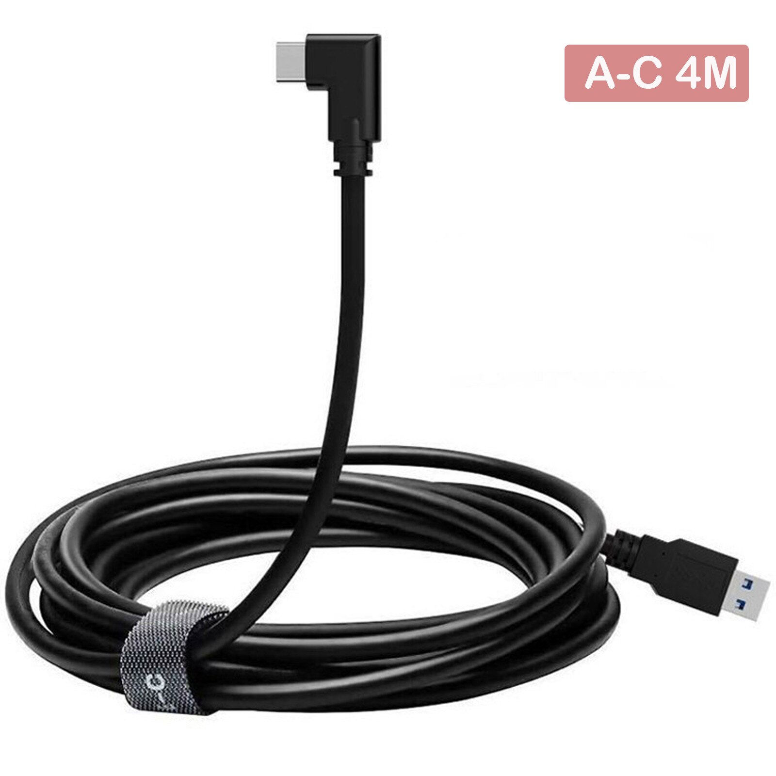 Cable de enlace para Oculus Quest 2, USB A 3,2, totype-c, ángulo de codo, carga 3A: 4M