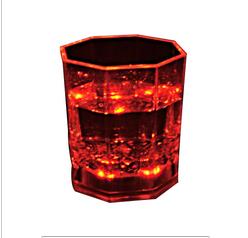 Ledet lysende vinglass vanninduksjon fargeskiftende kopp 4 farger blinkende stein whiskyglass plastkopp magisk kopp