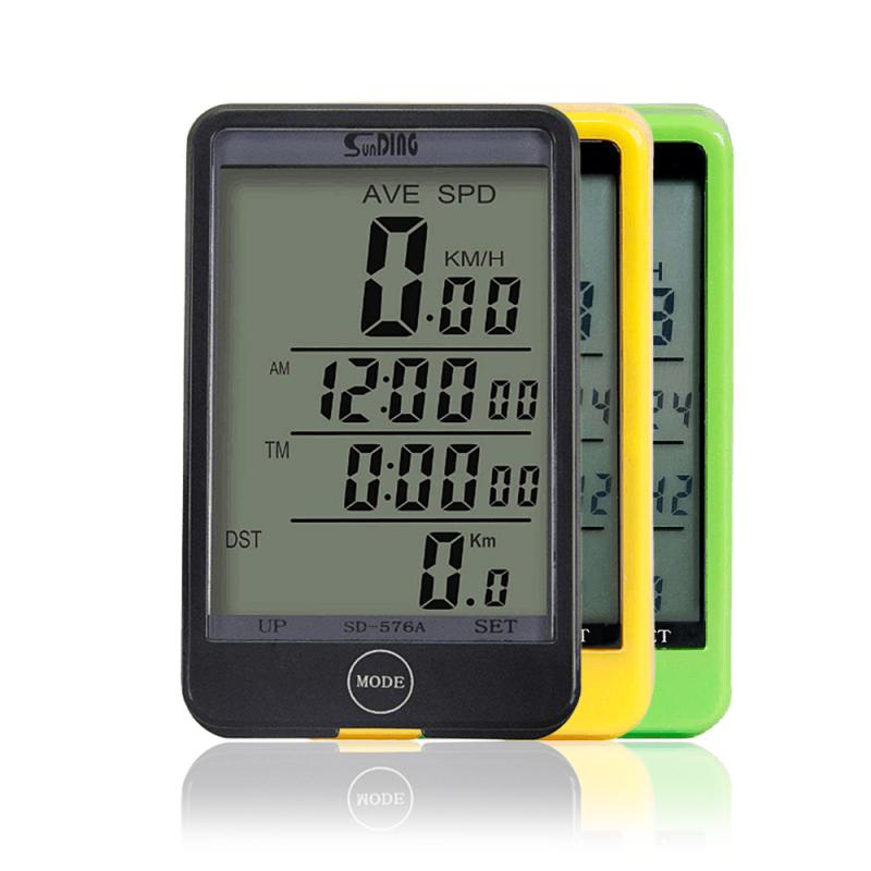 Fiets Computer Waterdichte Digitale Lcd Mtb Fietsen Fiets Snelheidsmeter Kilometerteller Wired Stopwatch Fiets Accessoires