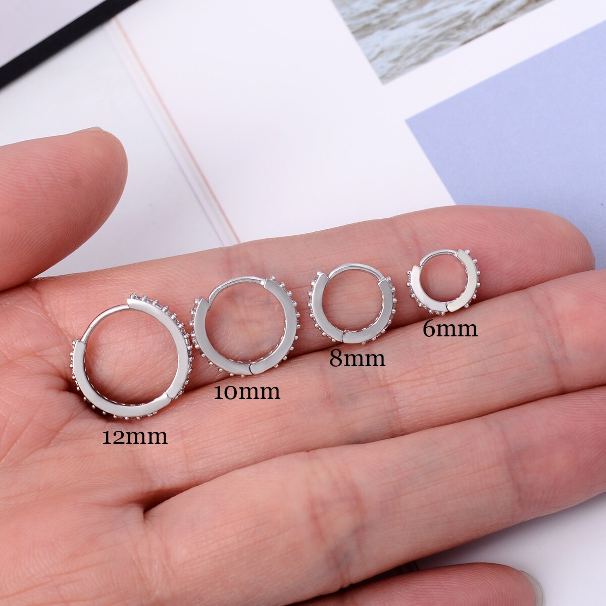 Piercing Studs Women Small Hoop Earring Huggies Ear Circle Rings Cartilage Earlobe Tragus Man Girls Tiny Hoops