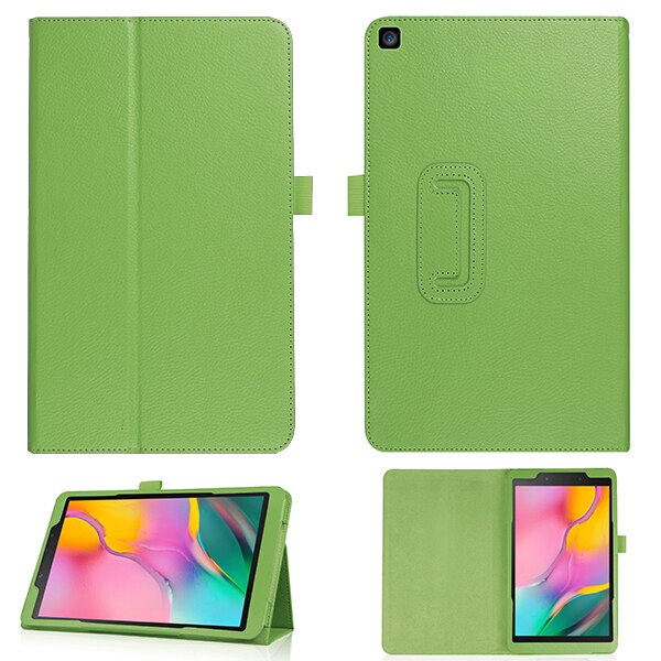 Para Samsung Galaxy Tab A 8,0 pulgadas tablet SM-T290 T295 T297 PU Funda de cuero funda protectora de cuero PU +: SM T290 LZ GN