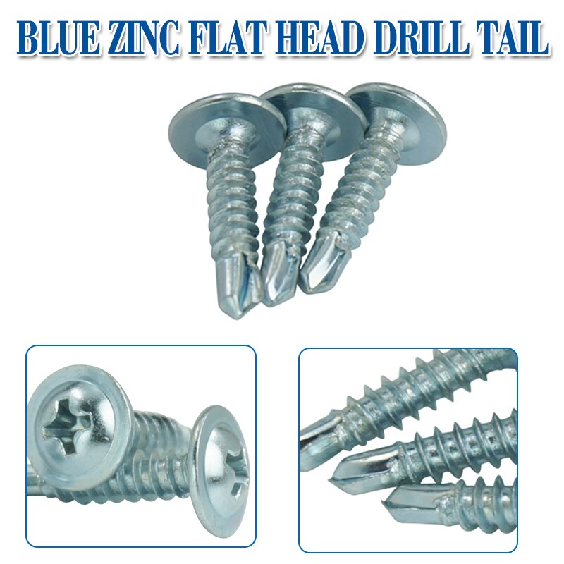 LUHUICHANG Drill type Self tapping Galvanized screw screw stainless steel Drilling tail screw electric drill screw