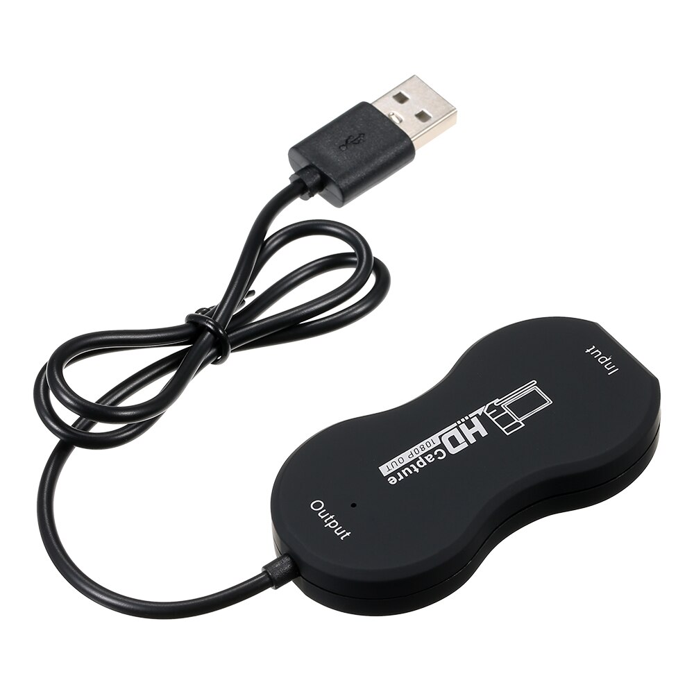 HD Video Capture Card HD in USB Out Maximum Support 4K Input 1080P Output Resolutions Small Size Wide Compatibility Black