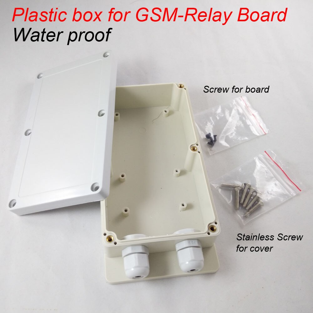 Plastic doos voor gsm-relais gsm remote relais schakelaar besturingskaart