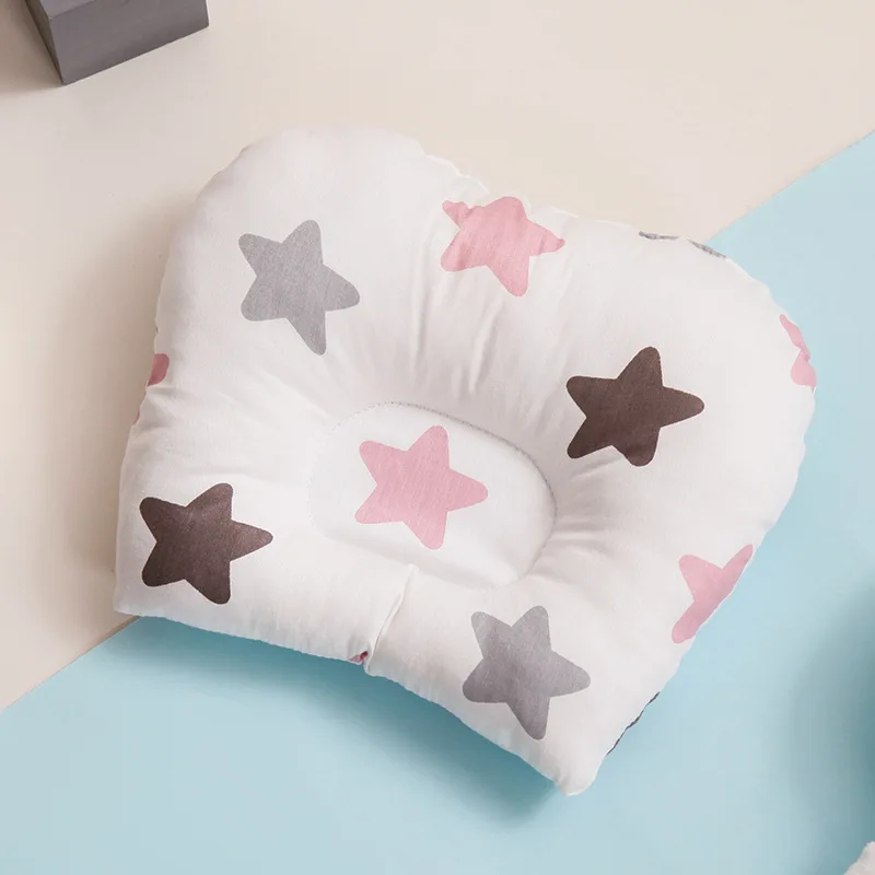 Baby Nursing Pillow Infant Newborn Sleep Support Concave Cartoon Pillow Printed Shaping Cushion Prevent Flat Head for 0-3 Year