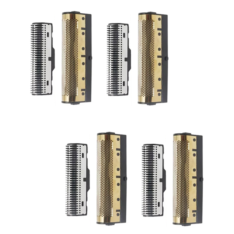 Replacement Blade Set For Kemei KM Hair Clipper Blade Barber Cutter Head For Electric Hair Trimmer Cutting: Silver