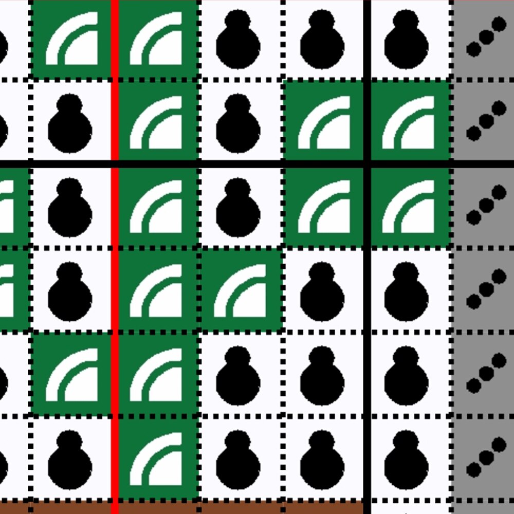 Lovely Rose Flower Cross Stitch Pattern Chart DMC Symbol Color Chart