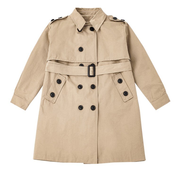 girls trench autumn kids trench england style long jackets for girls children birthday clothes girls casual outerwear jackets