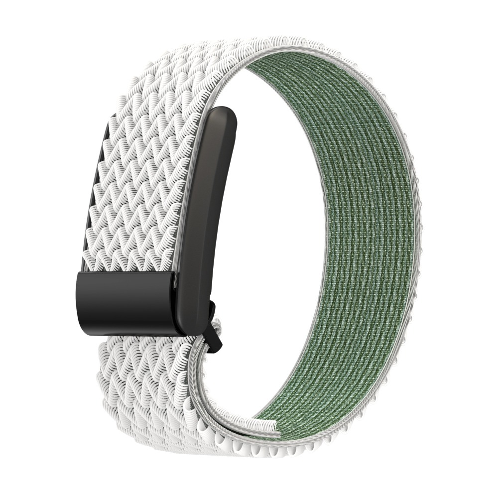 Nylon treningsarmbånd elastisk pustende treningssporingsarmbånd flerfarget justerbart sportsarmbånd for whoop 4.0 kvinner menn: Rød svart