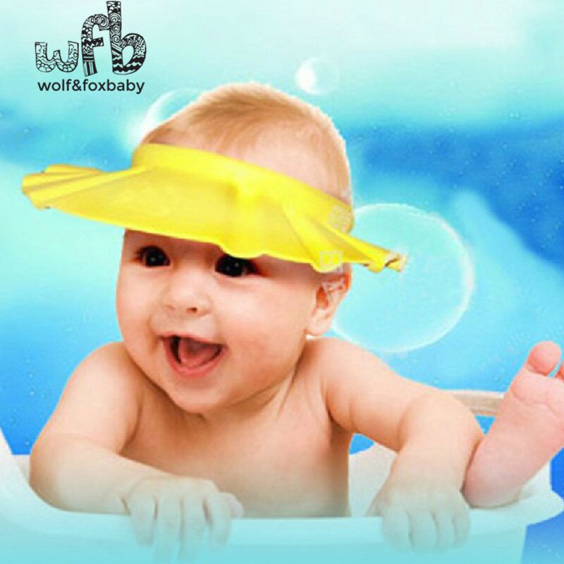 5 stks/partij Verstelbare Douche caps beschermen Shampoo voor baby gezondheid Baden bad waterdichte kid kinderen Wassen Haar Schild Hoed