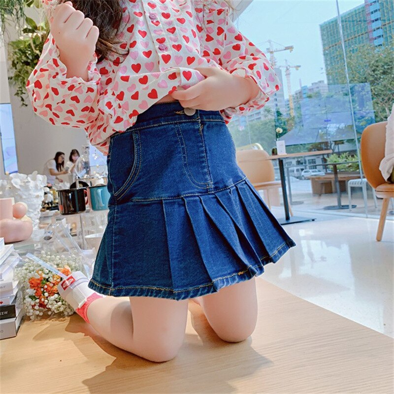 2022 Spring Summer Girls Casual Jeans Skirt