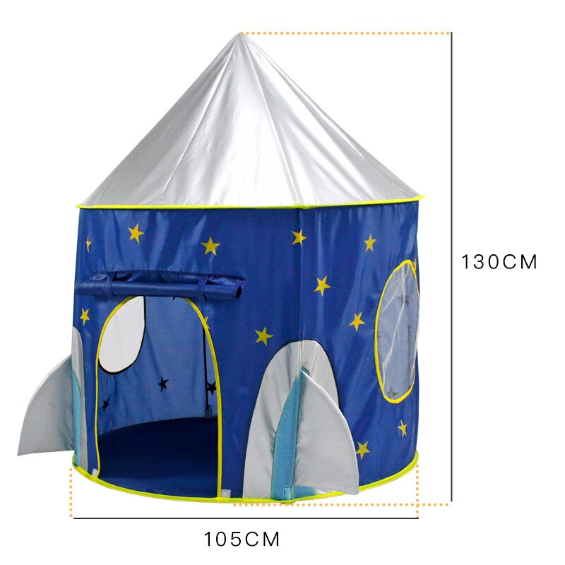 Kids 3 In 1 Tent Spaceship Tent Play House Pop Up Play Crawl Tunnel & Ball Pit With Basketball Hoop Indoor Outdoor Game For Baby