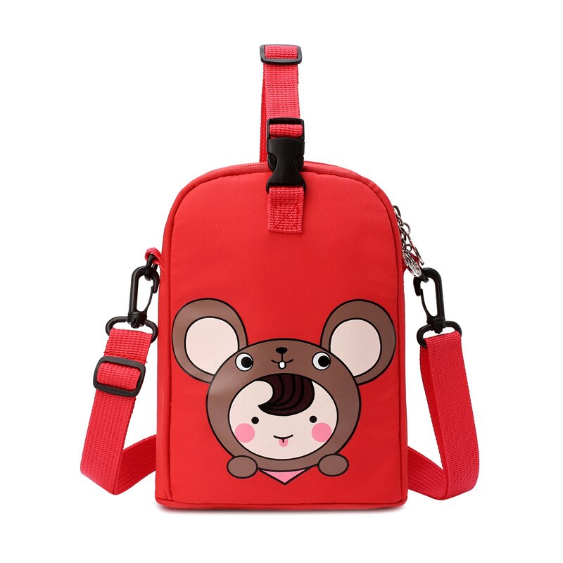 Stijl Schouder Hand Vrouwen Luiertas Licht Kleine Nummer Feeder Fles Zak Multi-Functionele Aiaper Mother 'S Tas: Cartoon Red