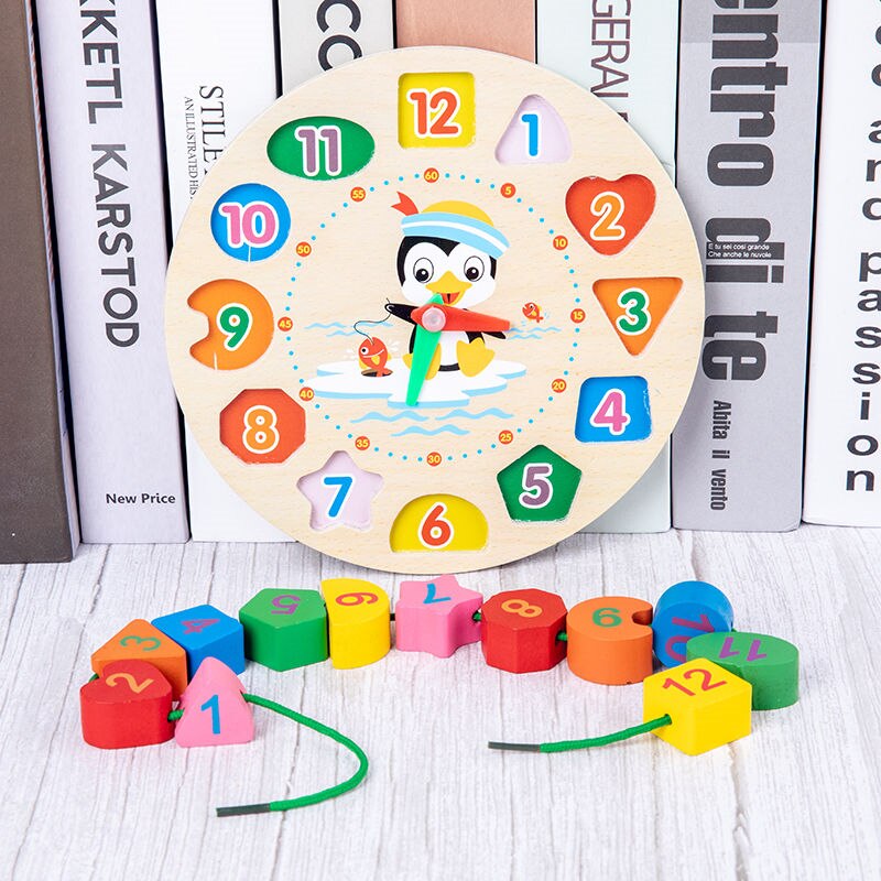 Giocattoli per bambini giocattoli educativi in legno Montessori forma geometrica cognizione Puzzle giocattoli giocattoli matematici giocattoli educativi precoci per bambini: Argento