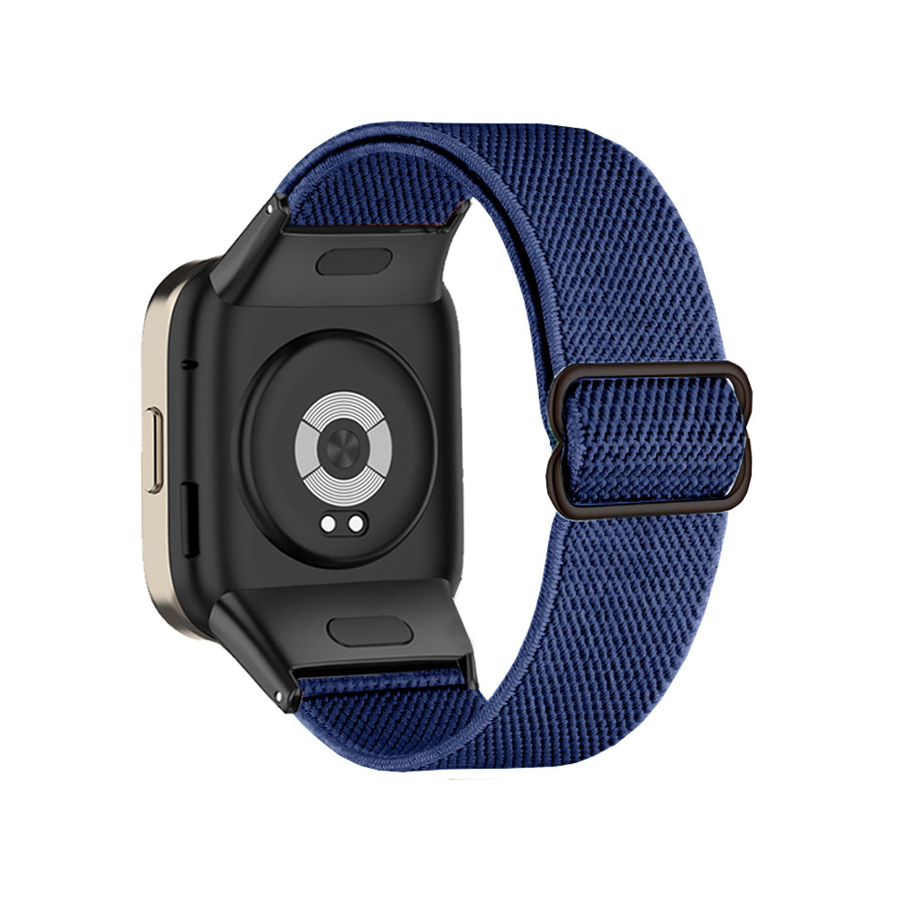 Correa de nailon para reloj inteligente, pulsera elástica trenzada para Xiaomi Redmi Watch 3 Lite: XXL / Blanco de la plata