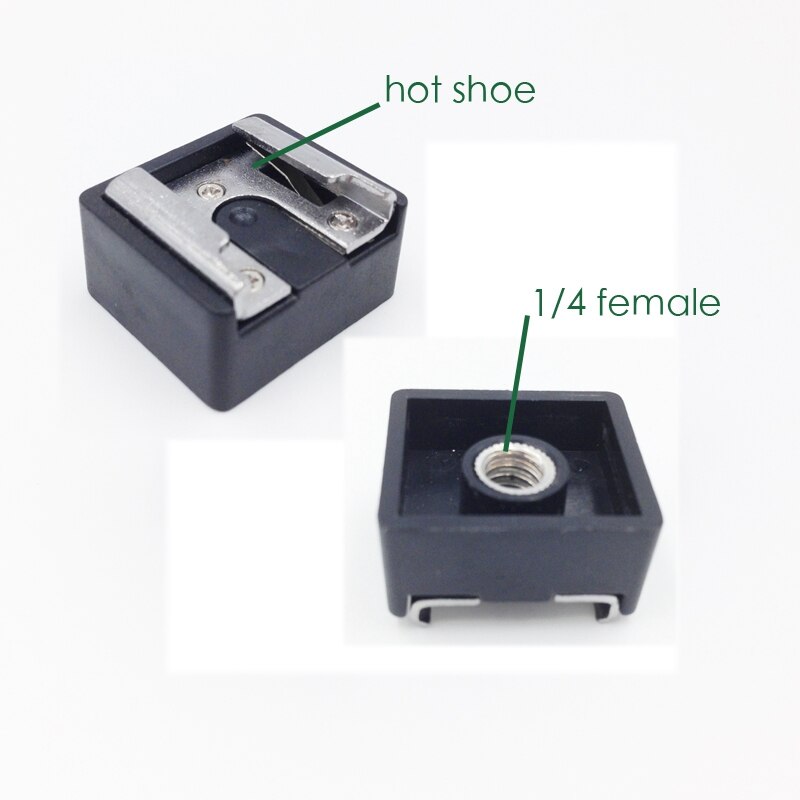 1 Pcs Mini Heißer Schuh Halter Ball Kopf Stehen DSLR Kamera Stativ &amp; 1 Set Flash Shoe Mount Adapter zu 1/4 Zoll Gewinde