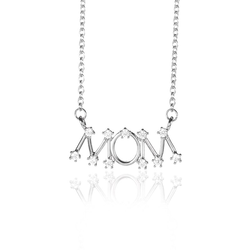 Mama Necklace Exquisite Compact Minimalism Clavicle Necklace For Mama Stainless Steel Pendant Jewelry Perfect For Mom: Black Gun Plated