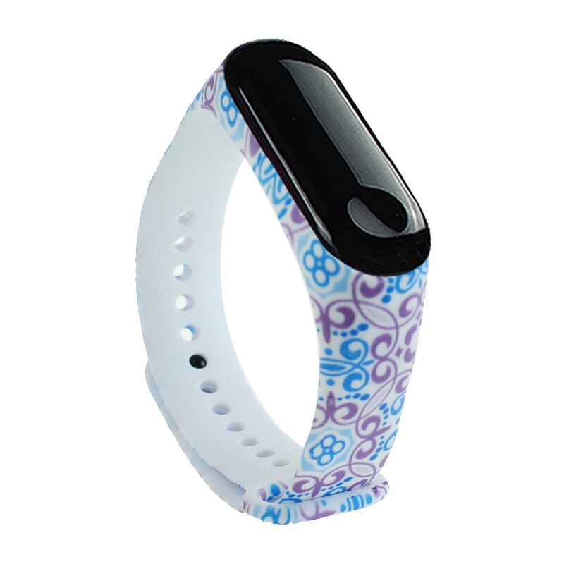 Per cinturino Mi Band 4 cinturino di ricambio per Xiaomi Mi band 3 cinturino da polso in Silicone universale fiori colorati per cinturino Mi Band: 15