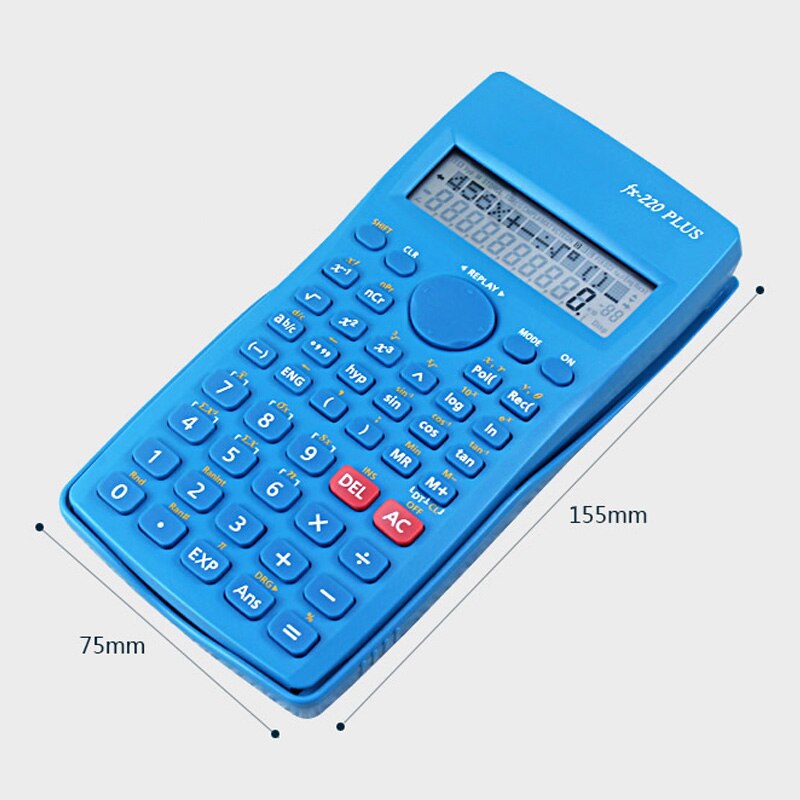 FX-220PLUS Junior High School Leerlingen Examen Wetenschap Math Calculator Functie Computer Twee-Line Display