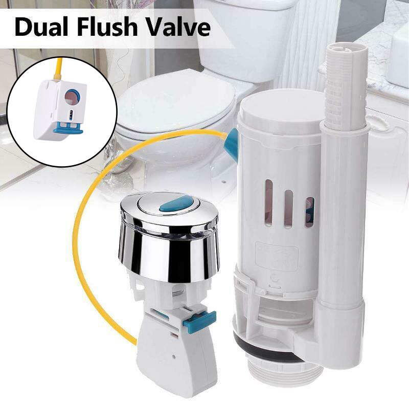 Nieuw Water Tank Dual Flush Vullen Afvoer Kleppen Flush Drukknop Watertank Deel Voor Universele Toiletbrillen Wc L9 #2