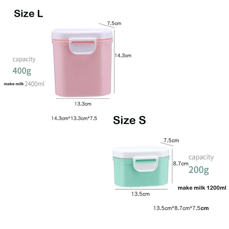Baby Milk Powder Container Portable Formula Food Storage Dispenser Infant Sealed Baby milk box portable kids Food Storage Box
