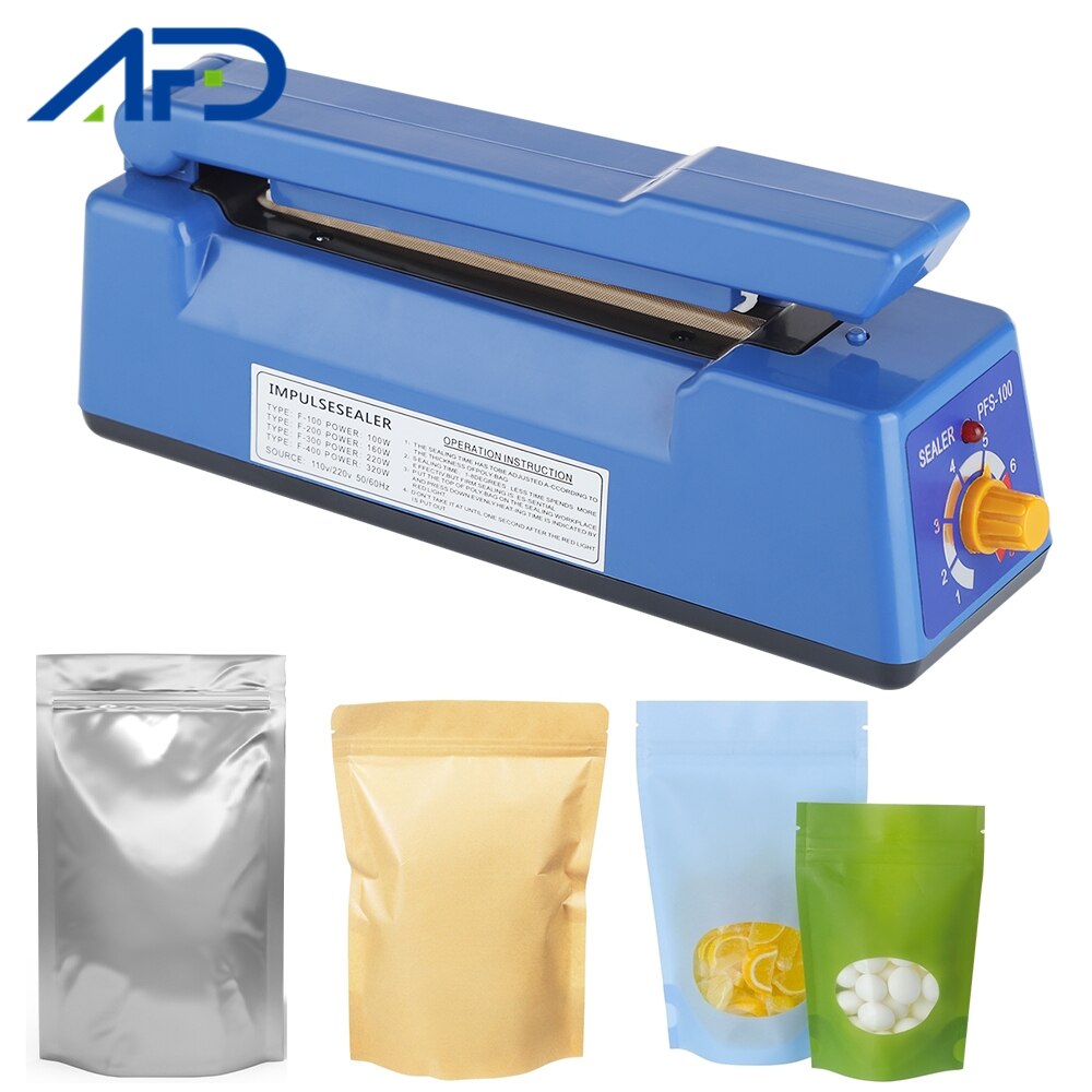 Blue Food Sealer Packaging Machine Impulse Sealer Heat Sealing Machine Kitchen Food Sealer Vacuum Bag Sealer Packing Tools