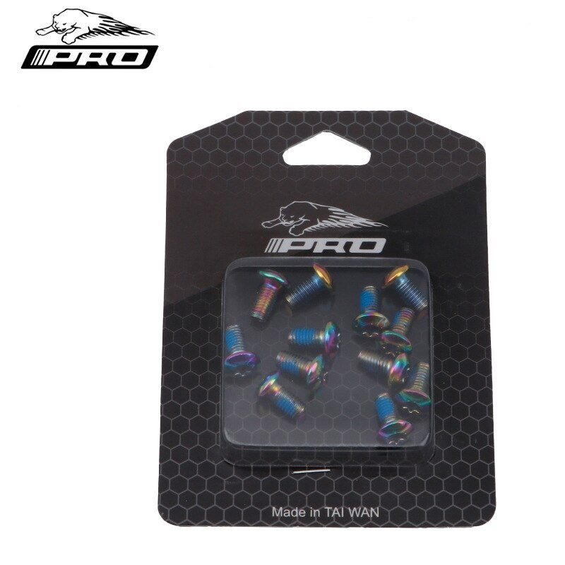 IIIPRO Bicycle Disc Brake Screws Alloy Steel Torx T25 M5x11.5mm Fixing Bolts Iamok For Mountain Bike 12 Pcs