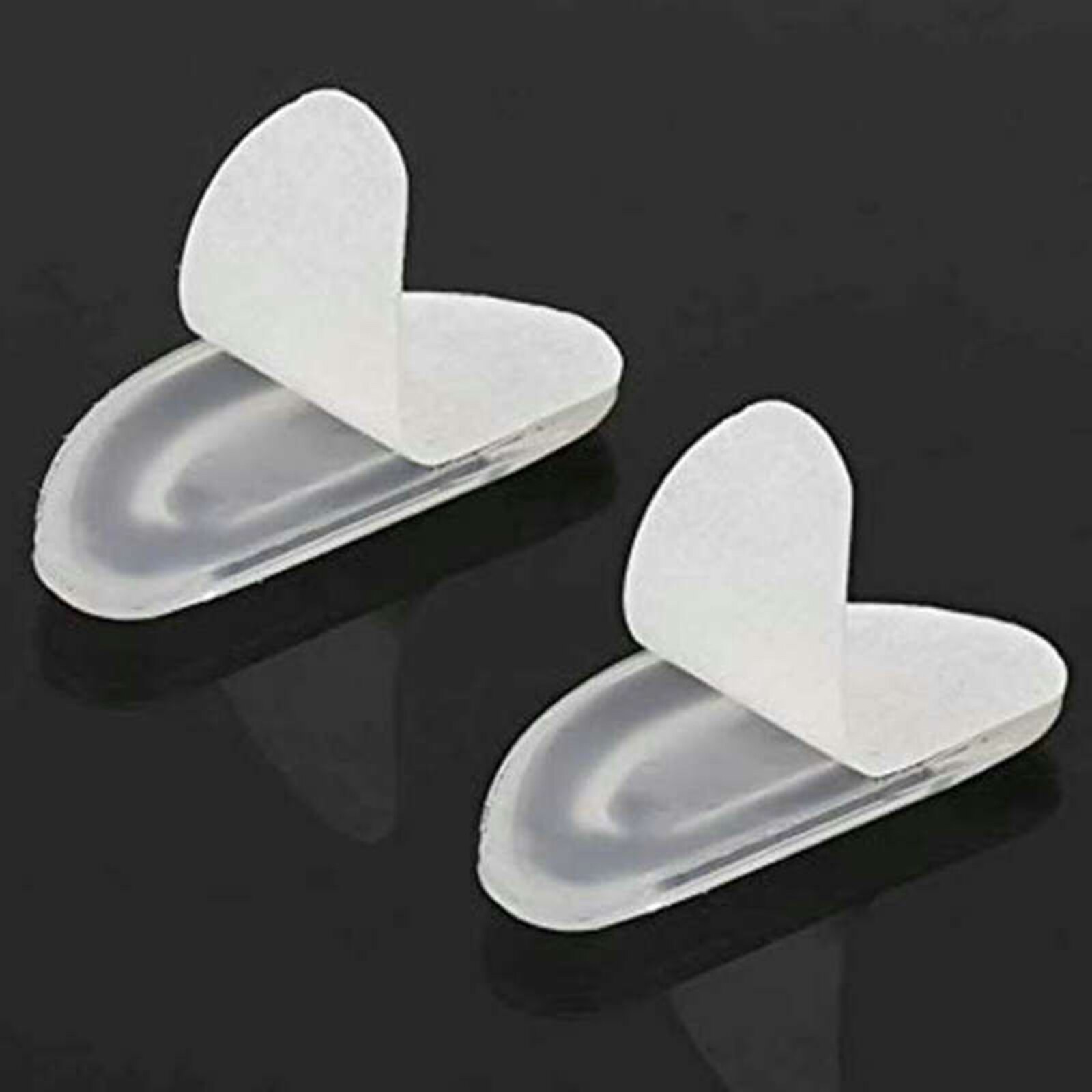 1 Paar Silicone Lijm Bril Neus Pads D Shape Anti-Slip Comfortabele Neus Beschermende Pad Voor Brillen Zonnebril