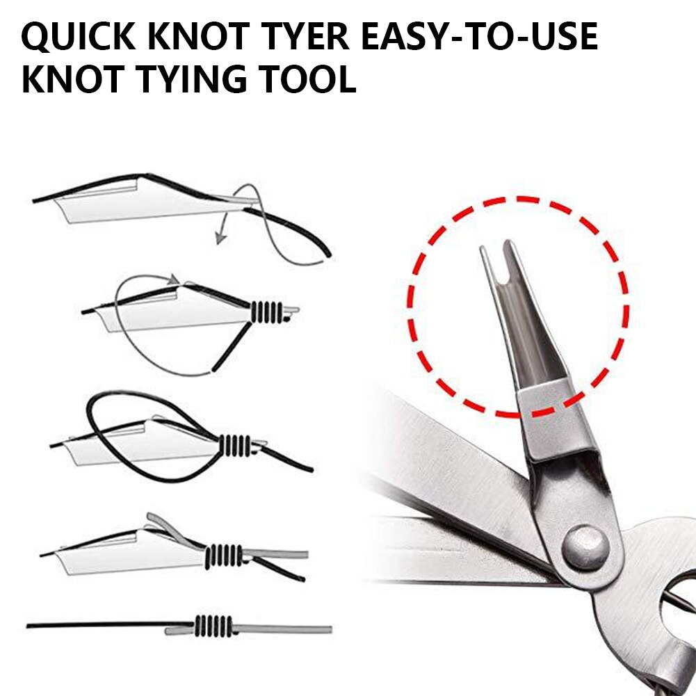 Fiskeværktøj hurtig knude hurtig slips knuter fluebinding line cutter clipper nipper line saks tang tilbagetrækning tackle tilbehør