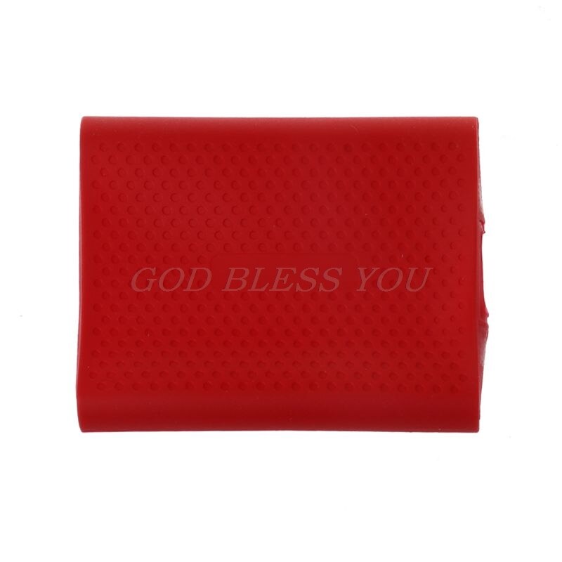HDD bolsas casos de disco duro HDD de silicona Protector de la cubierta de la caja de piel para samsung T5 SSD: Rojo