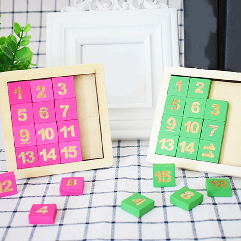 Houten Digitale Huarong Dao Intelligentie Speelgoed Voor Kind Vroege Jeugd Onderwijs Voorschoolse Training Leren Sliding Math Puzzels