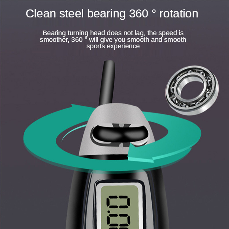 Cuerda de saltar electrónica inalámbrica para gimnasio, comba inteligente para Fitness, Crossfit, con pantalla LCD, contador de salto de velocidad